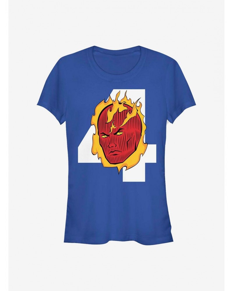 Marvel Fantastic Four Torch Head Girls T-Shirt $7.77 T-Shirts