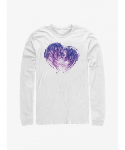 Avatar: The Way of Water Jake and Neytiri Face Heart Long-Sleeve T-Shirt $12.90 T-Shirts