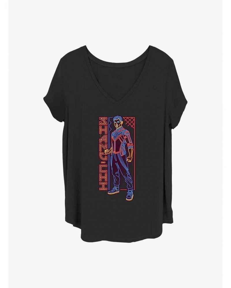 Marvel Shang-Chi and the Legend of the Ten Rings Neon Chi Girls T-Shirt Plus Size $10.87 T-Shirts