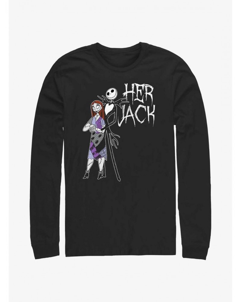 Disney The Nightmare Before Christmas Her Jack Long-Sleeve T-Shirt $9.48 T-Shirts