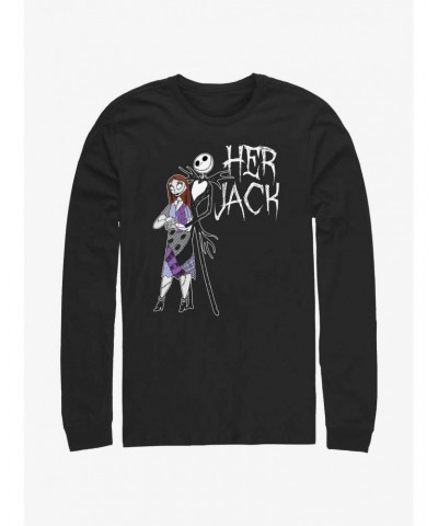 Disney The Nightmare Before Christmas Her Jack Long-Sleeve T-Shirt $9.48 T-Shirts