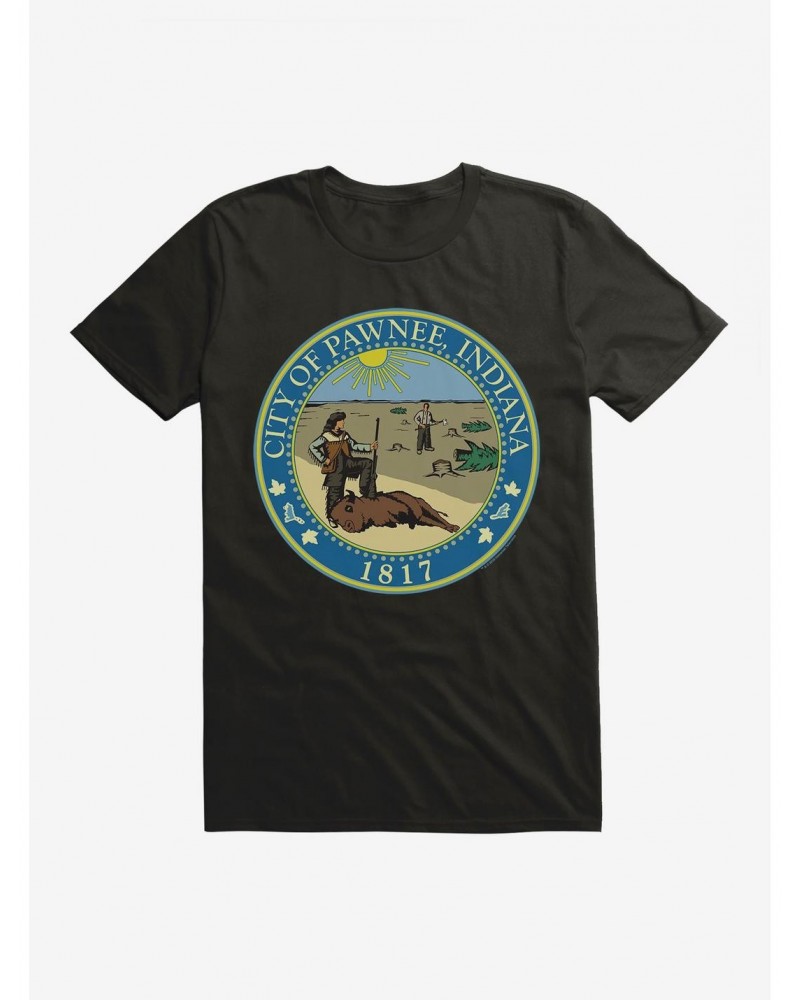 Parks And Recreation Pawnee Indiana Seal T-Shirt $5.52 T-Shirts