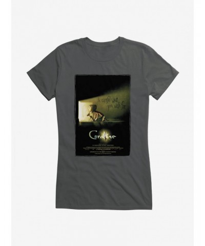 Coraline Be Careful Poster Girls T-Shirt $9.46 T-Shirts