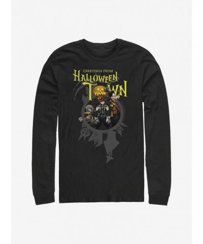 Disney Kingdom Hearts Greetings Halloween Town Long-Sleeve T-Shirt $10.79 T-Shirts