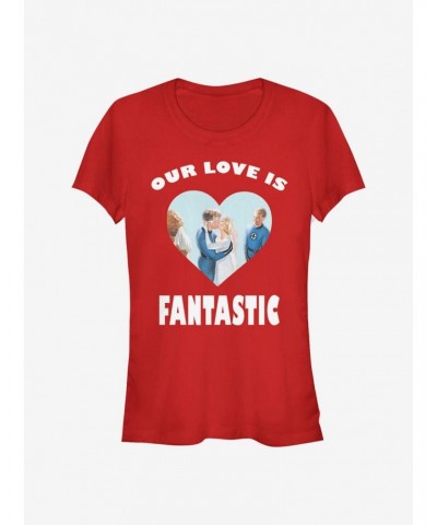 Marvel Fantastic Four Fantastic Love Girls T-Shirt $8.76 T-Shirts