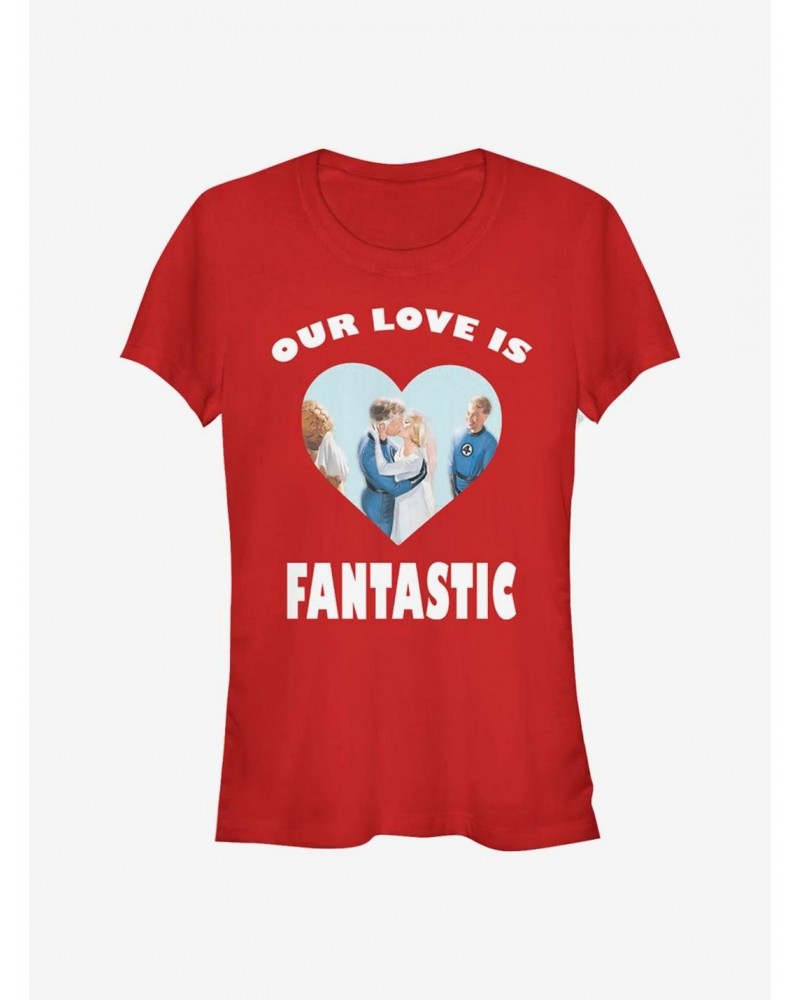 Marvel Fantastic Four Fantastic Love Girls T-Shirt $8.76 T-Shirts