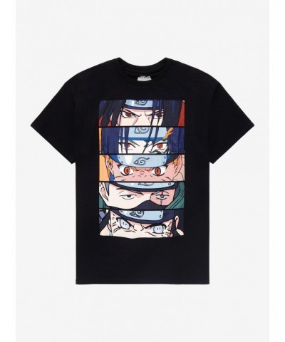 Naruto Group Stacked Eyes T-Shirt $8.60 T-Shirts