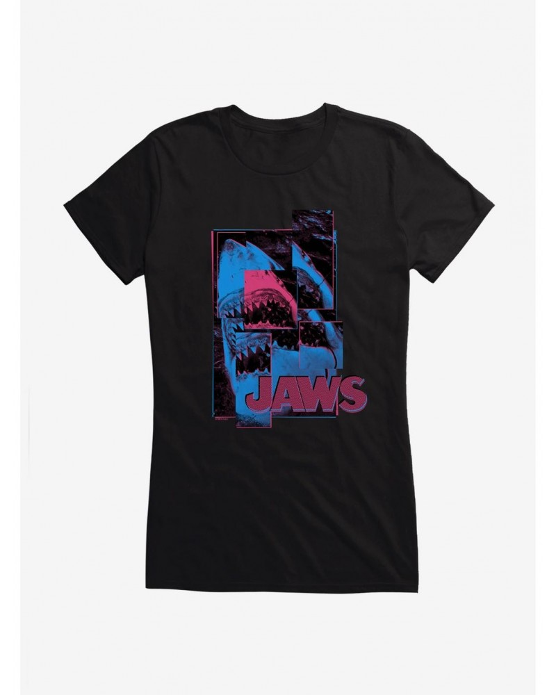 Jaws Danger Scatter Art Girls T-Shirt $8.57 T-Shirts