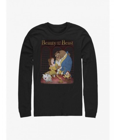 Disney Beauty and the Beast Beauty Poster Long-Sleeve T-Shirt $10.53 T-Shirts