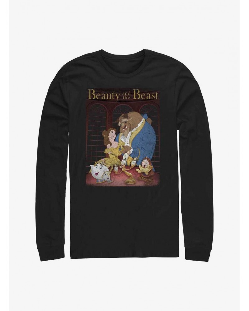 Disney Beauty and the Beast Beauty Poster Long-Sleeve T-Shirt $10.53 T-Shirts