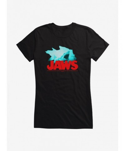 Jaws Swim And Eat Quote Girls T-Shirt $9.16 T-Shirts