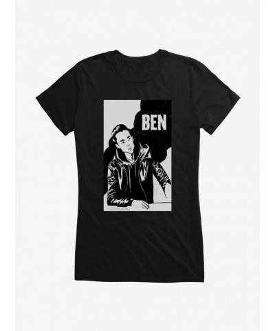 The Umbrella Academy Monochrome Ben Girls T-Shirt $7.57 T-Shirts