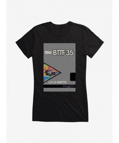 Back To The Future BTTF DeLorean Girls T-Shirt $6.57 T-Shirts