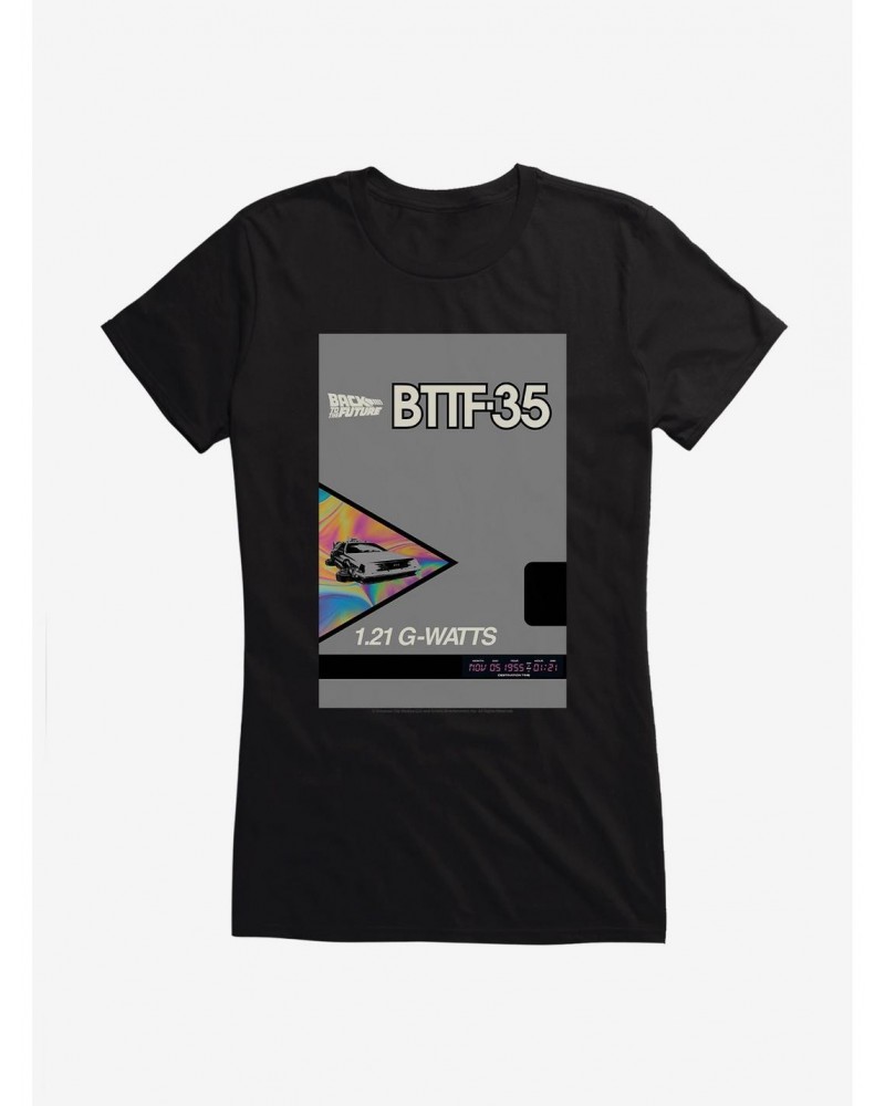 Back To The Future BTTF DeLorean Girls T-Shirt $6.57 T-Shirts