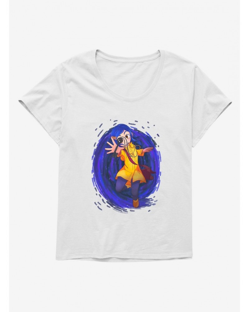 Laika Fan Art Coraline Escaping Paradise Girls T-Shirt Plus Size $11.36 T-Shirts