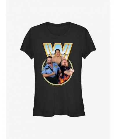 WWE Andre The Giant, Big Boss Man & Bam Bam Bigelow Girls T-Shirt $9.76 T-Shirts