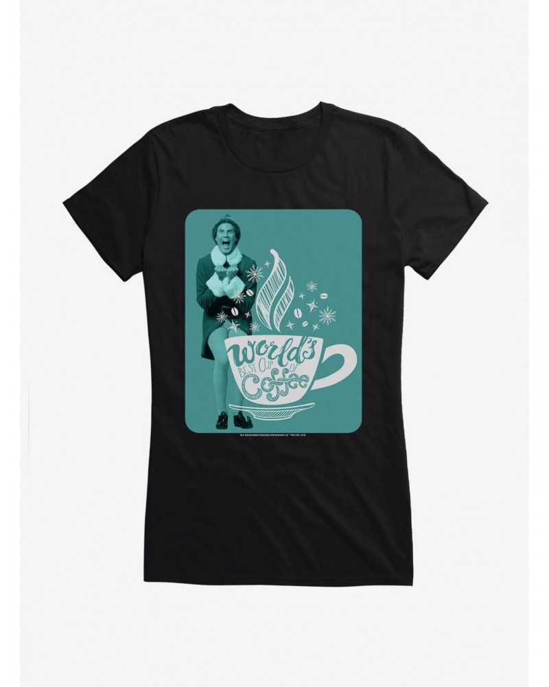 Elf World's Best Coffee Girls T-Shirt $9.21 T-Shirts