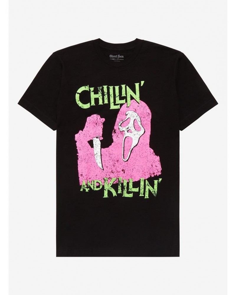 Scream Ghost Face Chillin' And Killin' T-Shirt $8.60 T-Shirts