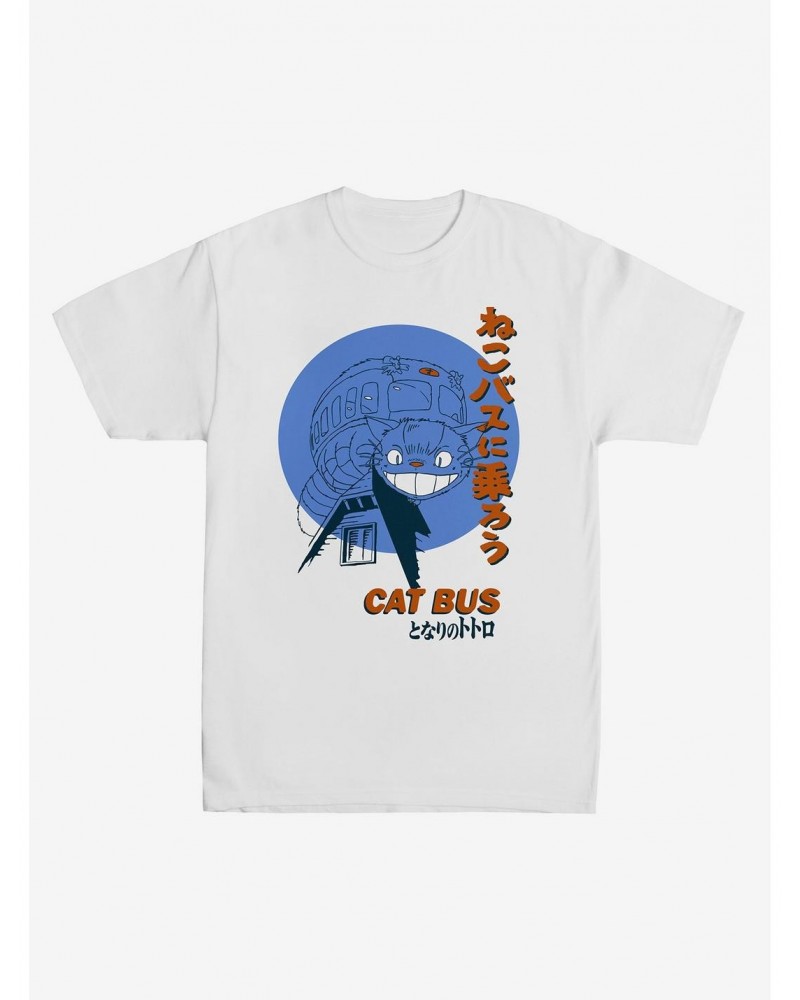 Studio Ghibli My Neighbor Totoro Cat Bus Tonal T-Shirt $10.28 T-Shirts