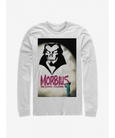 Marvel Morbius Spray Paint Cover Long-Sleeve T-Shirt $10.53 T-Shirts