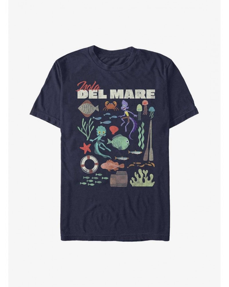 Disney Pixar Luca Isola Del Mare Sea Icons T-Shirt $8.60 T-Shirts