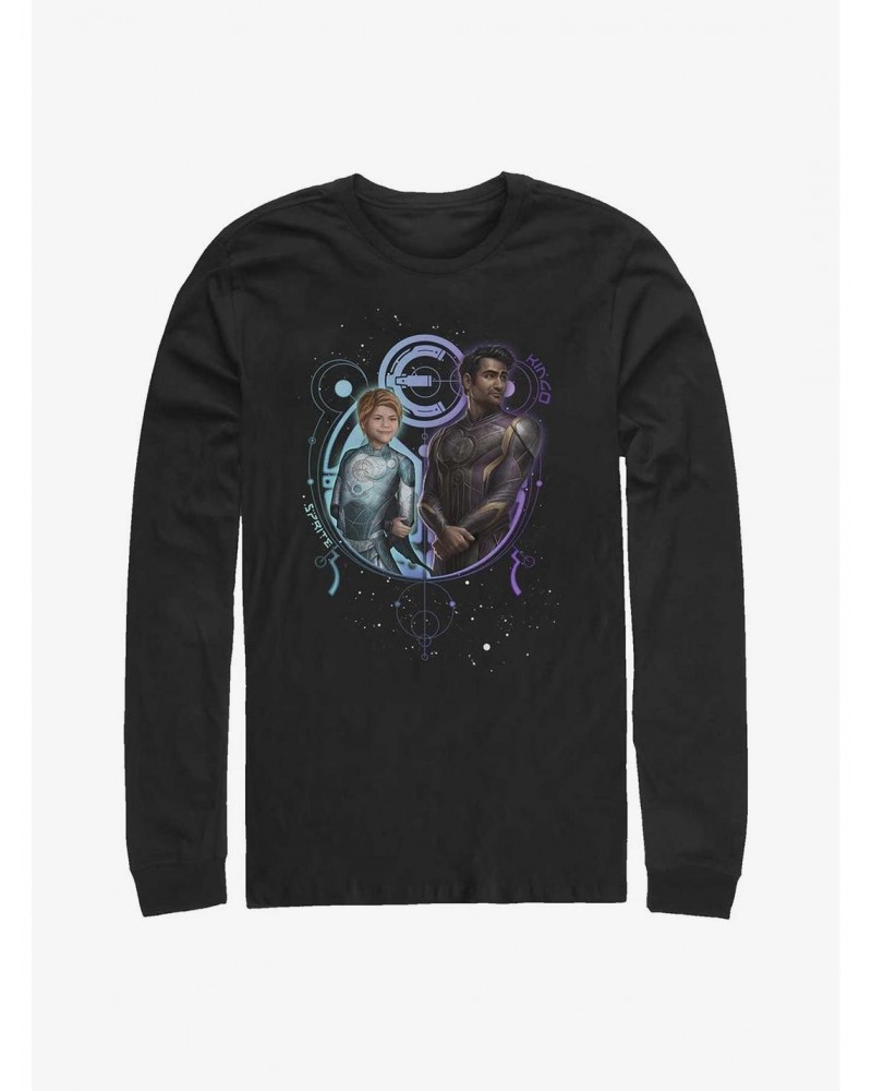 Marvel Eternals Sprite And Kingo Duo Long-Sleeve T-Shirt $11.84 T-Shirts